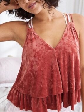 Aerie Tiered Crushed Velvet Cami